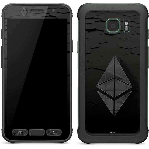 Ethereum Textured Logo Galaxy S7 Active Skin