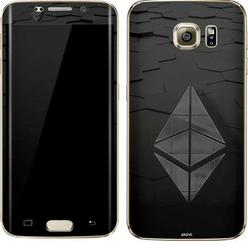 Ethereum Textured Logo Galaxy S7 Edge Skin
