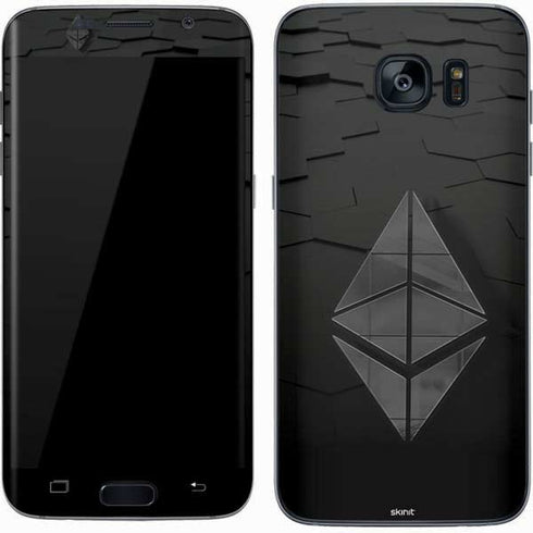 Ethereum Textured Logo Galaxy S7 Skin
