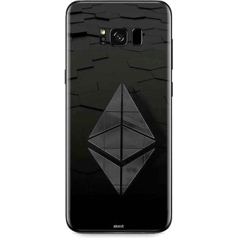 Ethereum Textured Logo Galaxy S8 Plus Skin
