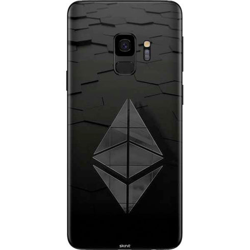 Ethereum Textured Logo Galaxy S9 Skin