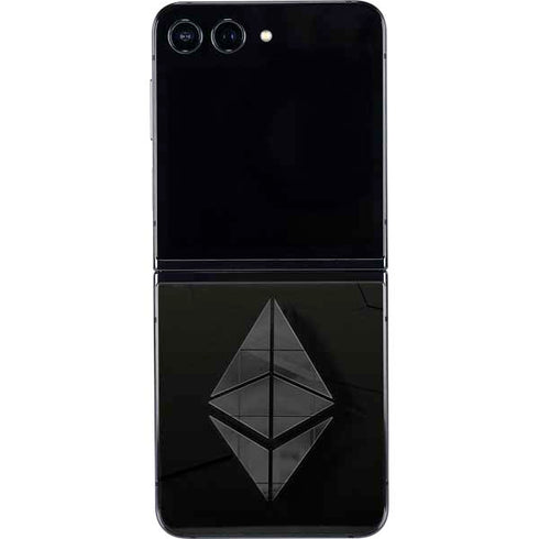Ethereum Textured Logo Galaxy Z Flip5 5G Skin
