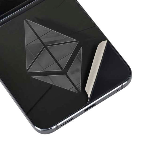 Ethereum Textured Logo Galaxy Z Flip5 5G Skin