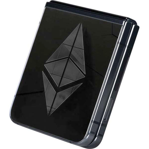 Ethereum Textured Logo Galaxy Z Flip5 5G Skin