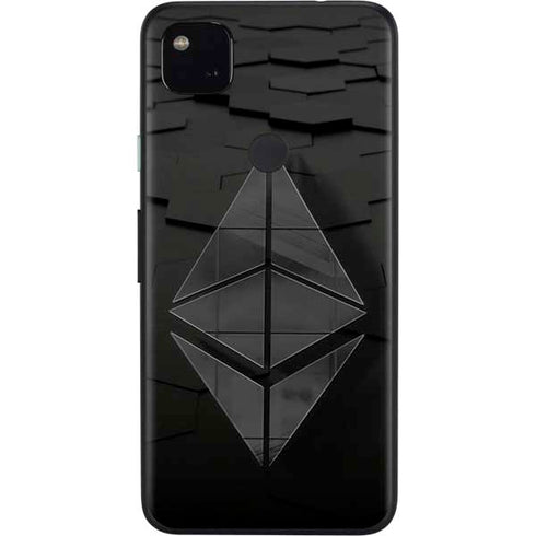 Ethereum Textured Logo Google Pixel 4a Skin