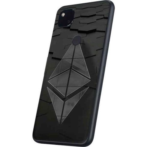 Ethereum Textured Logo Google Pixel 4a Skin