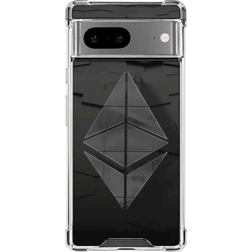 Ethereum Textured Logo Google Pixel 8 Clear Case