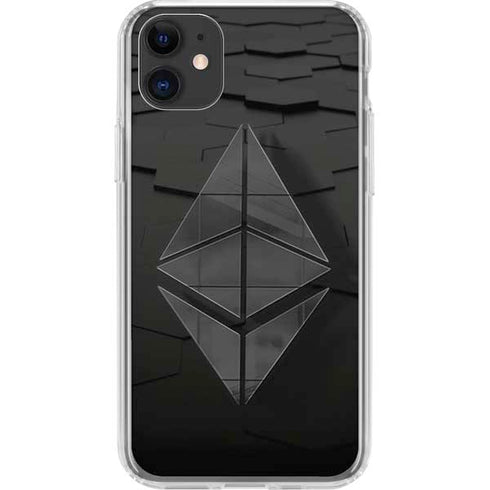 Ethereum Textured Logo iPhone 11 Clear Case