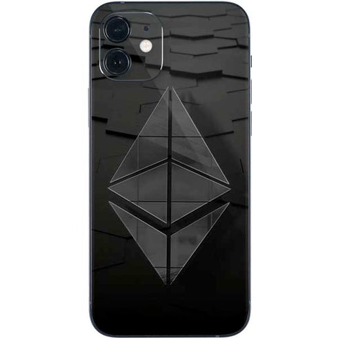 Ethereum Textured Logo iPhone 12 Mini Skin