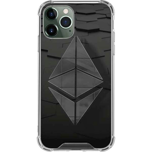 Ethereum Textured Logo iPhone 12 Pro Max Clear Case