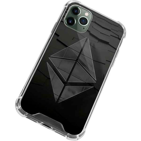 Ethereum Textured Logo iPhone 12 Pro Max Clear Case
