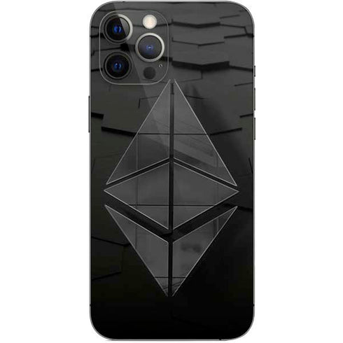 Ethereum Textured Logo iPhone 12 Pro Max Skin