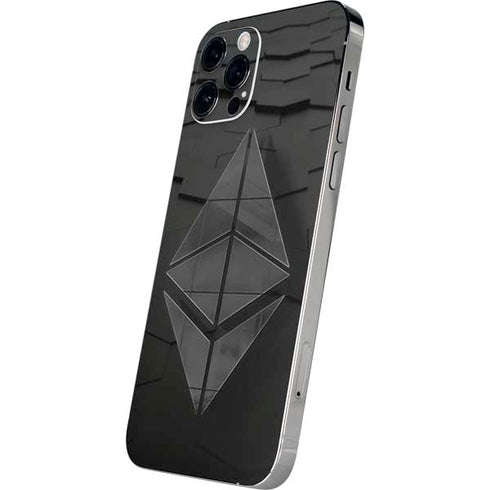 Ethereum Textured Logo iPhone 12 Pro Max Skin