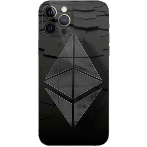 Ethereum Textured Logo iPhone 12 Pro Skin