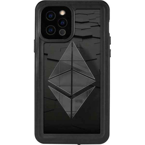 Ethereum Textured Logo iPhone 12 Pro Waterproof Case