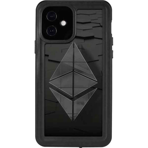 Ethereum Textured Logo iPhone 12 Waterproof Case