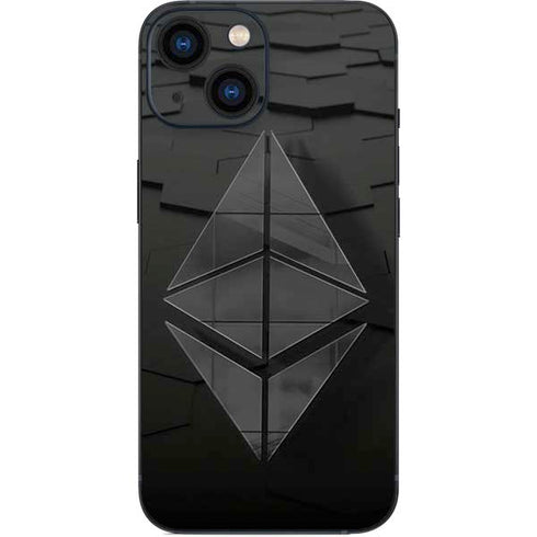 Ethereum Textured Logo iPhone 13 Mini Skin