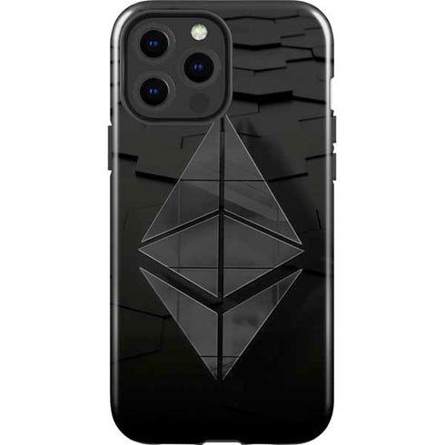 Ethereum Textured Logo iPhone 13 Pro Max Impact Case