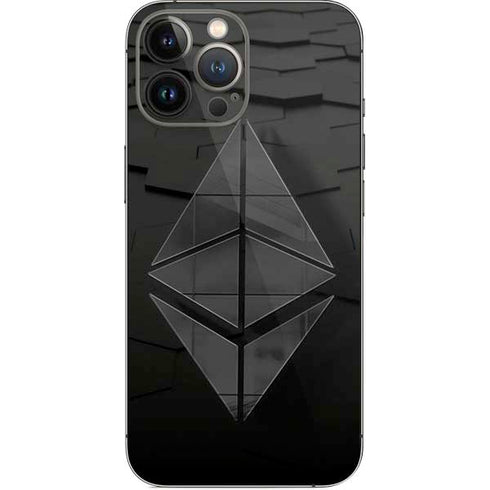 Ethereum Textured Logo iPhone 13 Pro Max Skin