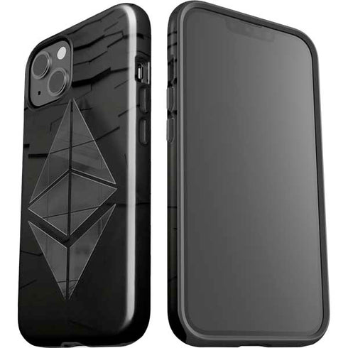 Ethereum Textured Logo iPhone 15 Impact Case