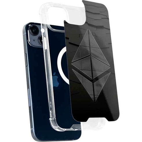 Ethereum Textured Logo iPhone 15 Plus MagSafe Case