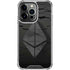Ethereum Textured Logo iPhone 14 Pro Clear Case