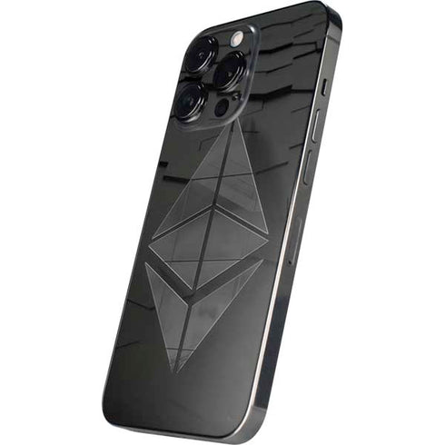 Ethereum Textured Logo iPhone 14 Pro Max Skin