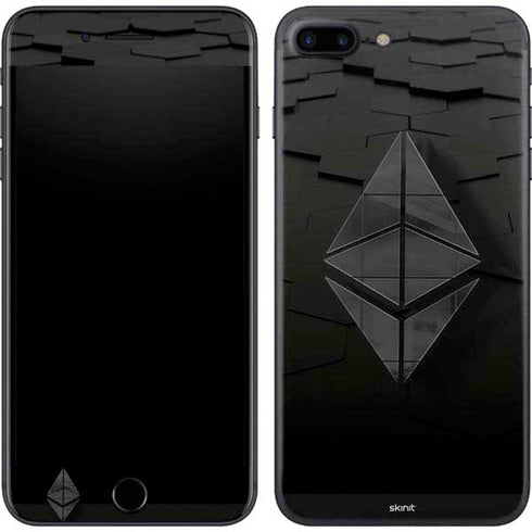Ethereum Textured Logo iPhone 8 Plus Skin