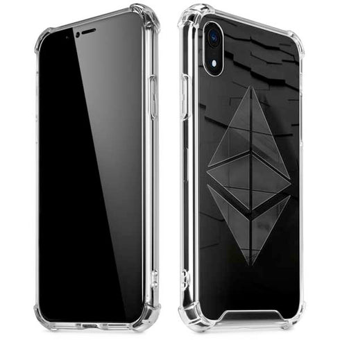 Ethereum Textured Logo iPhone XR Clear Case