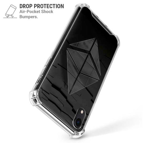 Ethereum Textured Logo iPhone XR Clear Case