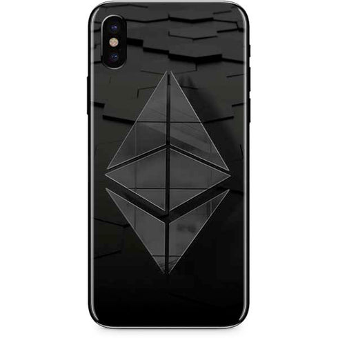 Ethereum Textured Logo iPhone XS Skin