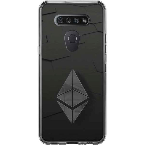 Ethereum Textured Logo LG K51/Q51 Clear Case