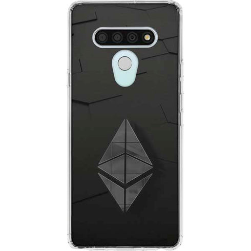 Ethereum Textured Logo LG Stylo 6 Clear Case