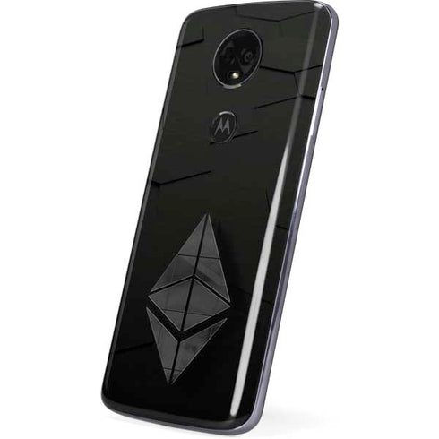 Ethereum Textured Logo Moto E5 Plus Skin