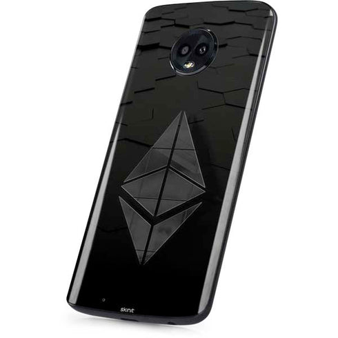 Ethereum Textured Logo Moto G6 Skin