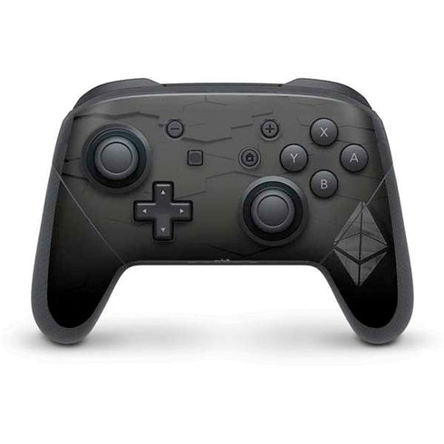 Ethereum Textured Logo Nintendo Switch Pro Controller Skin
