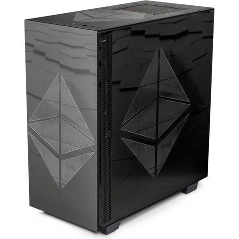 Ethereum Textured Logo NZXT H510 Compact ATX Mid-Tower Case Skin