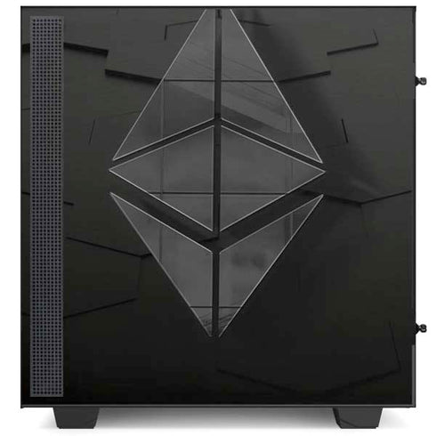 Ethereum Textured Logo NZXT H510 Compact ATX Mid-Tower Case Skin