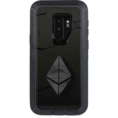 Ethereum Textured Logo Otterbox Defender Galaxy Skin