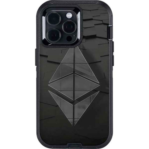 Ethereum Textured Logo Otterbox Defender iPhone Skin