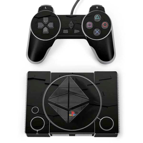 Ethereum Textured Logo PlayStation Classic Bundle Skin