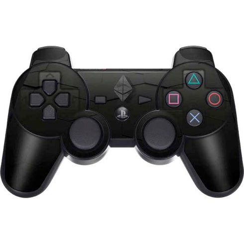 Ethereum Textured Logo PS3 Dual Shock wireless controller Skin