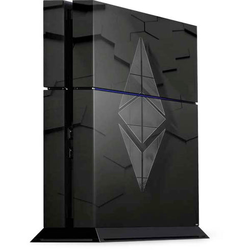 Ethereum Textured Logo PS4 Console Skin