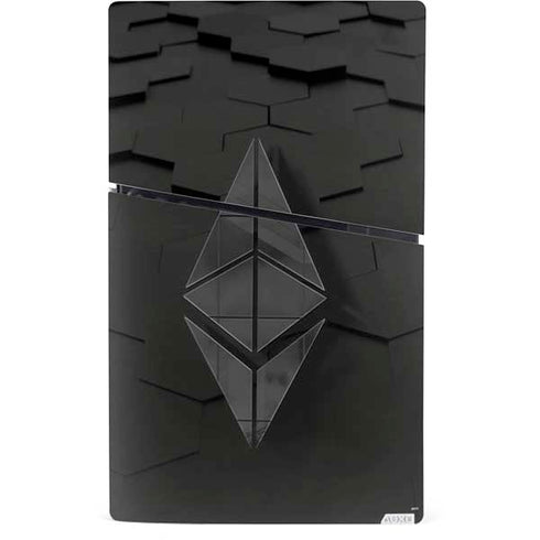 Ethereum Textured Logo PS5 Slim Digital Edition Bundle Skin