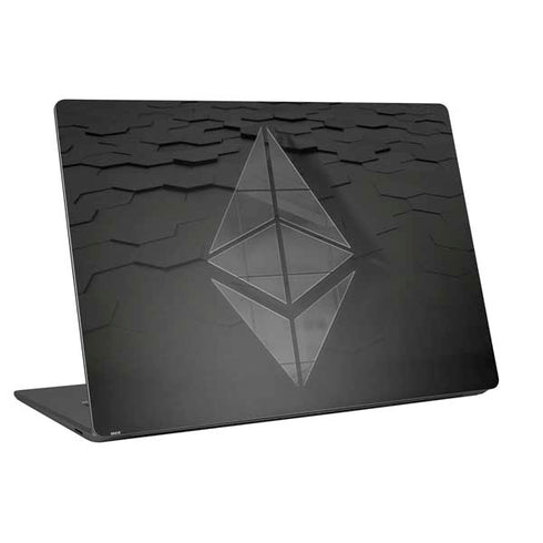 Ethereum Textured Logo Universal Laptop 16in (13 x 9.4in) Skin