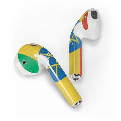 Ethiopia Flag Distressed Apple AirPods Skin