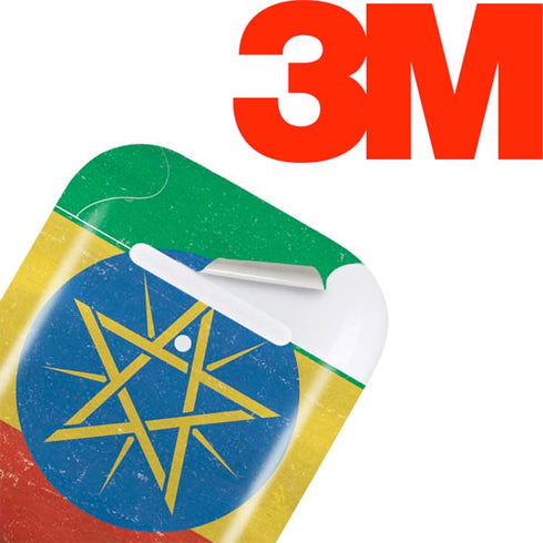 Ethiopia Flag Distressed Apple AirPods Skin