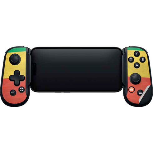 Ethiopia Flag Distressed Backbone One for iPhone Game Controller Skin