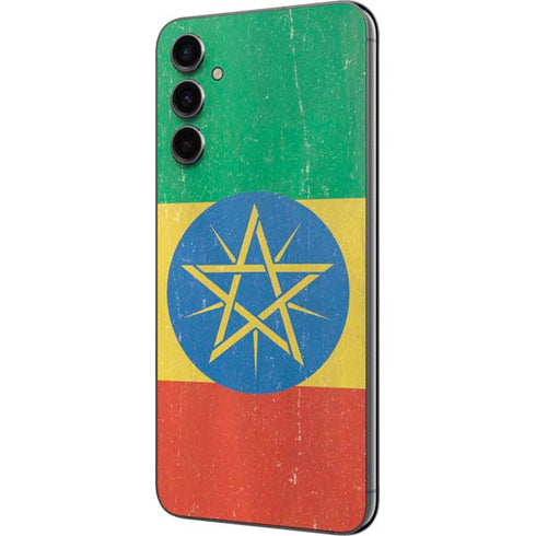 Ethiopia Flag Distressed Galaxy A14 5G Skin
