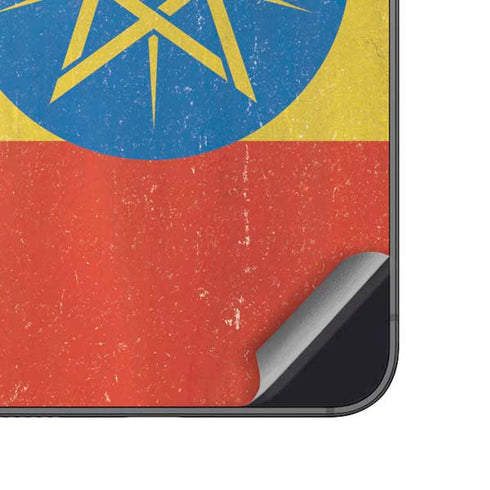 Ethiopia Flag Distressed Galaxy A14 5G Skin